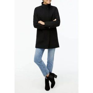 J Crew Factory City Coat Black NWT